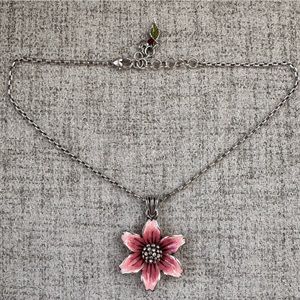 Brighton Pop Garden Flower Necklace with Crystals